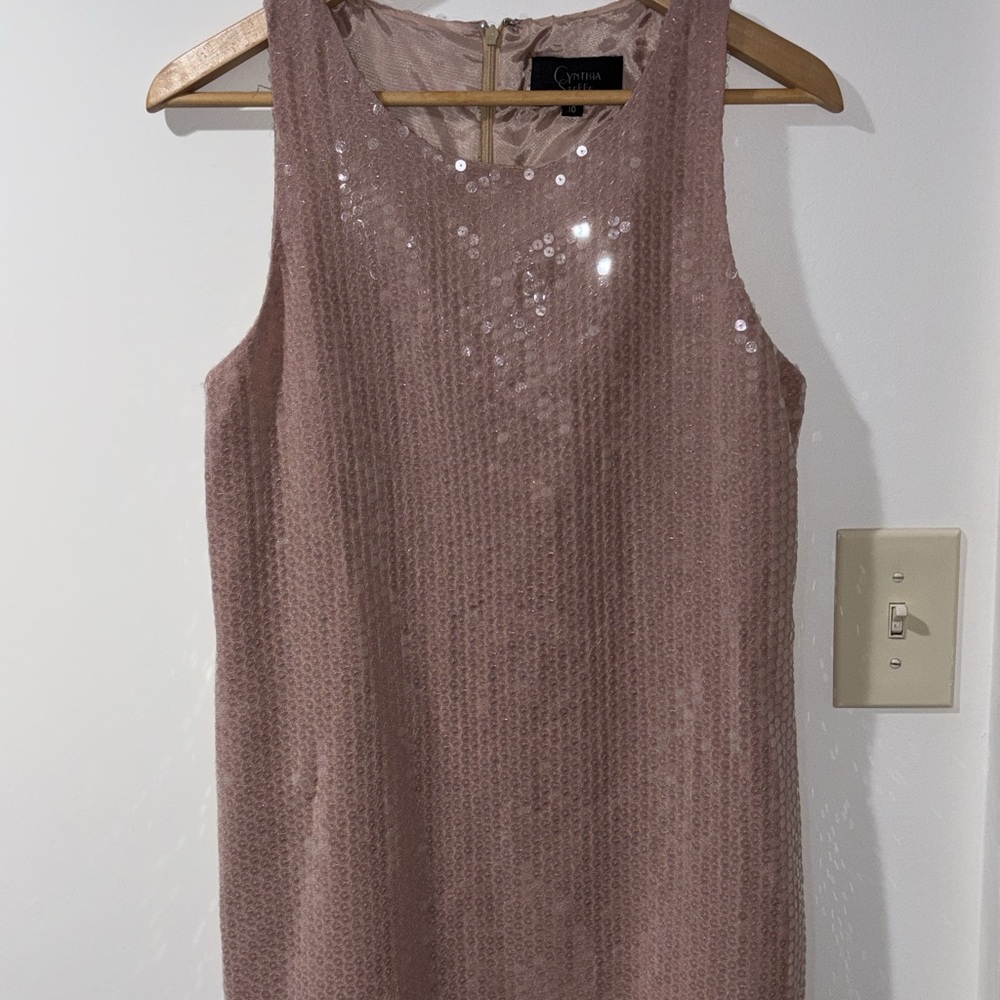 Cynthia Steffe Pink Sequin Mini Dress